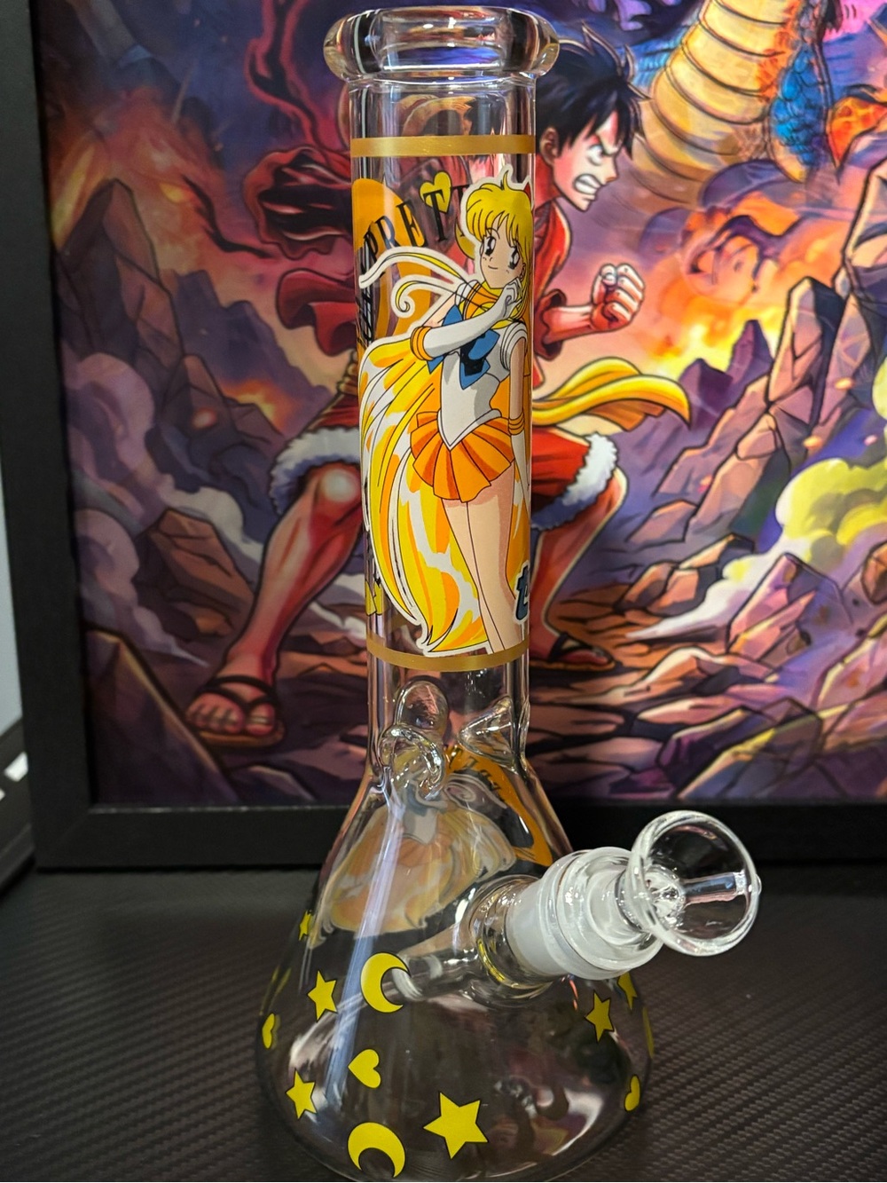 Sailor Venus Inspired Yellow Glass